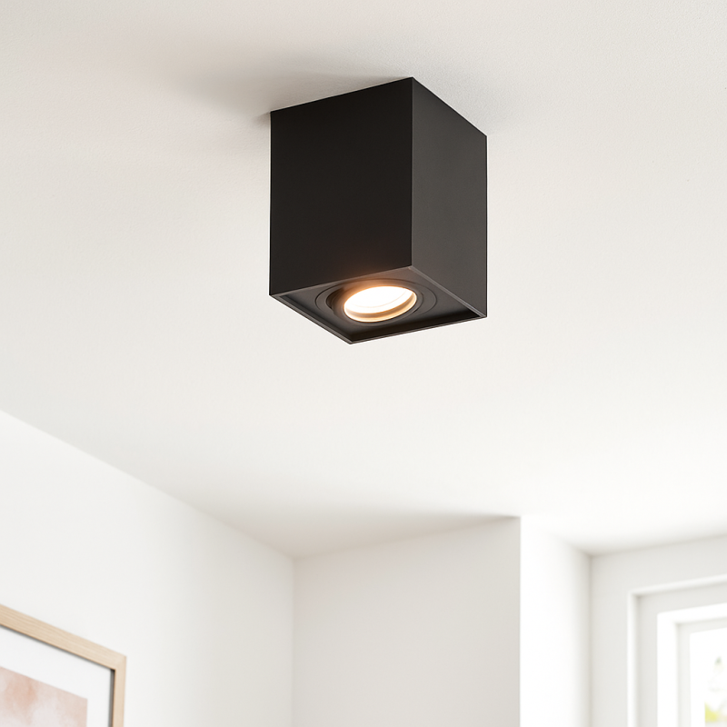 Aplique de techo negro moderno, Dane Aplique de techo negro moderno, Dane