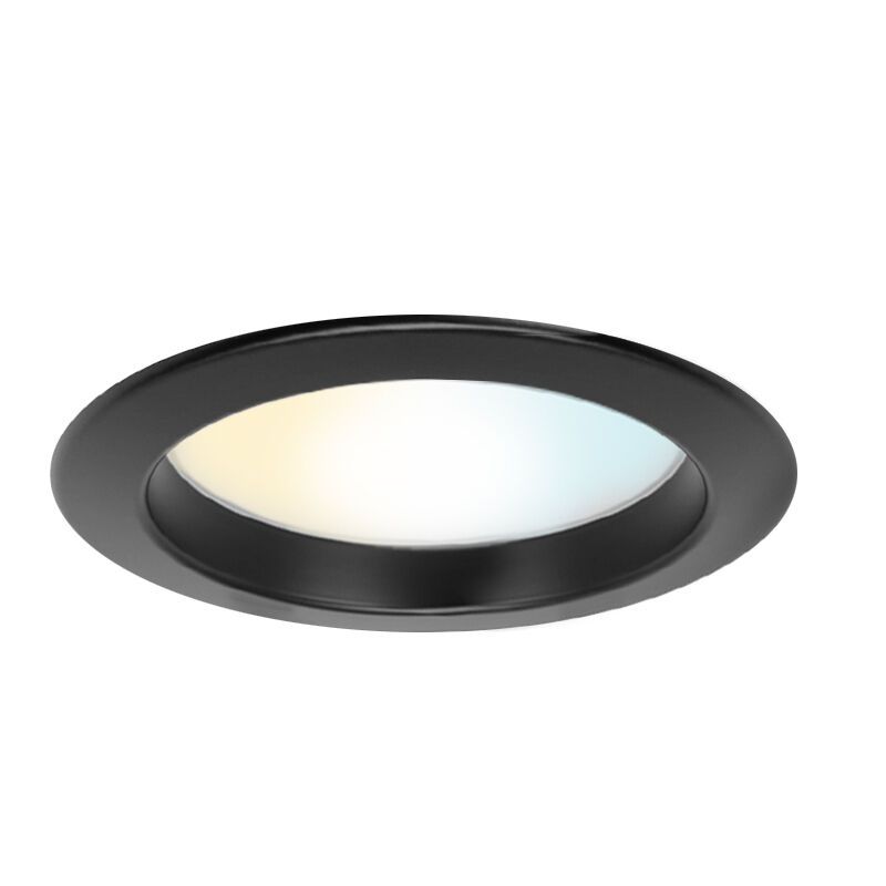 Downlight de aluminio negro, Otmar, 15W, white switch LED, IP22