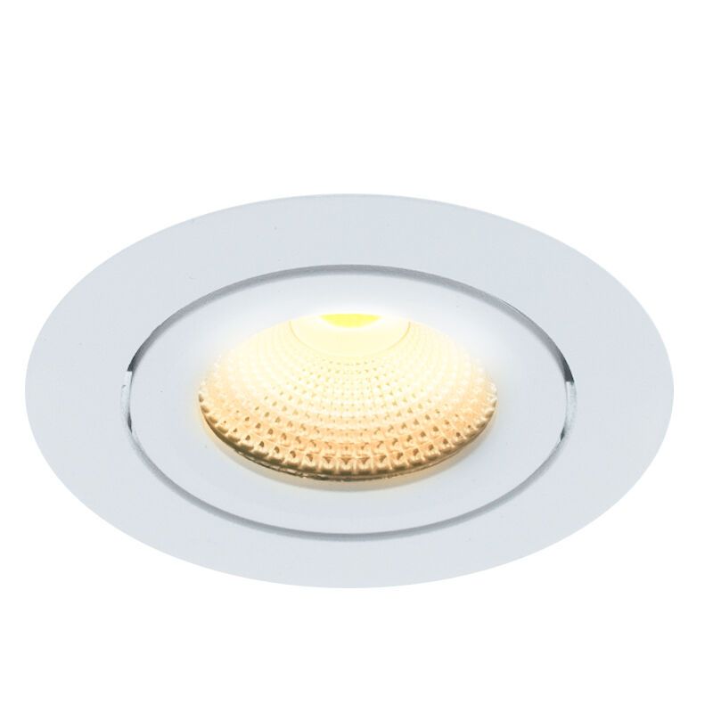 Foco empotrable de aluminio blanco, Wimke, 5W, 3000K LED, IP44