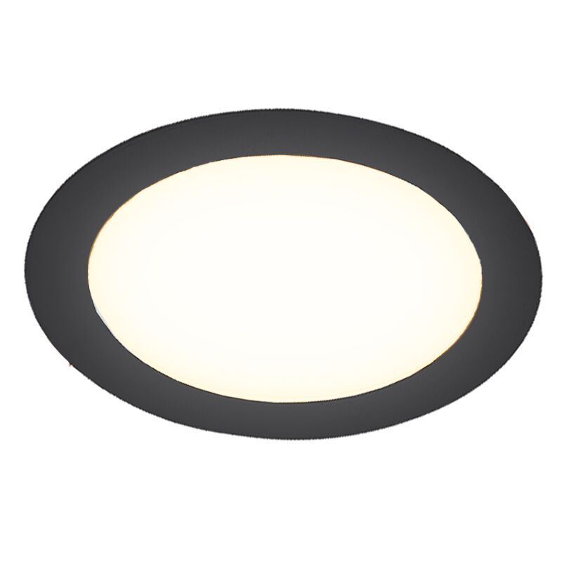 Downlight de aluminio negro, Umbriel, 24W, 4000K LED, IP44