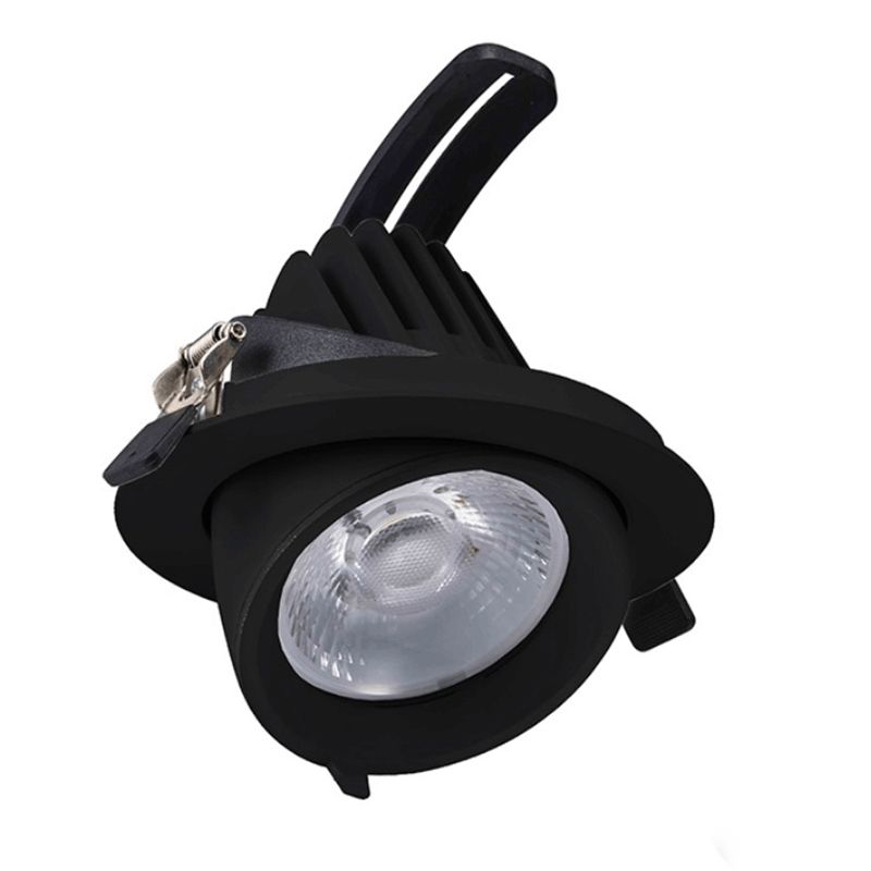 Downlight de aluminio negro, Shanaya, 30W, white switch LED