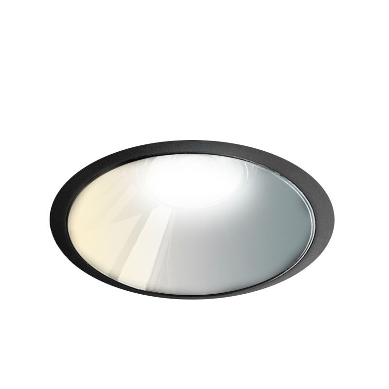 Downlight de aluminio negro, Maud, 10W, white switch LED, IP22