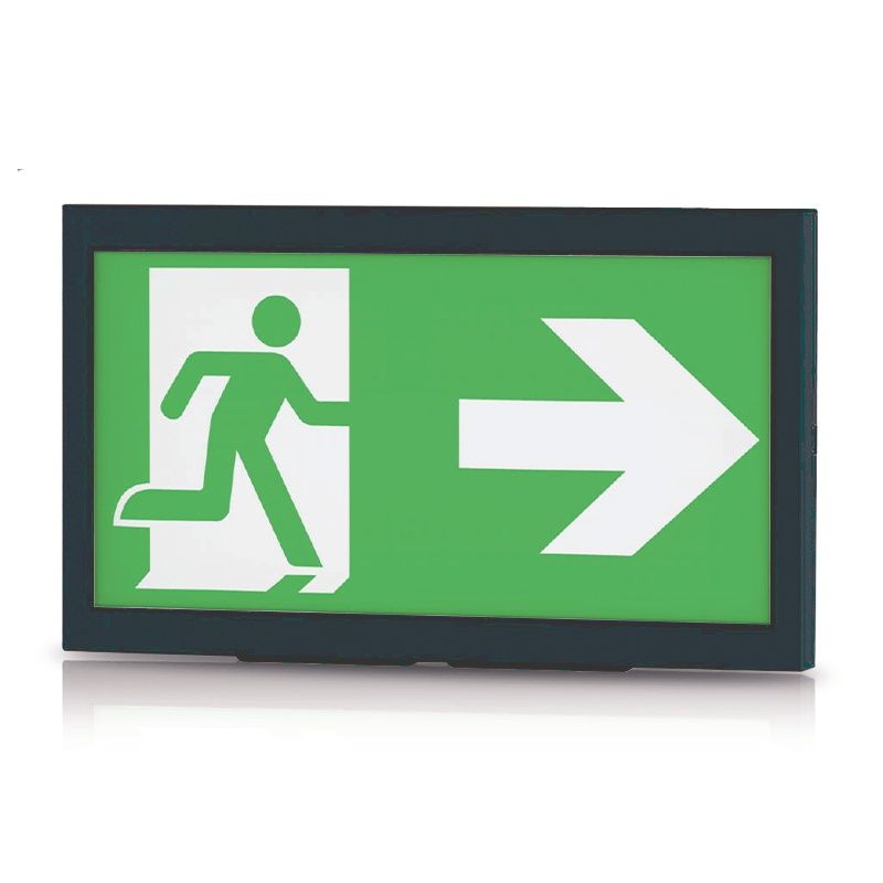 Iluminación de emergencia empotrada/superficie en pared, 3W, LED 6000K, IP40 Iluminación de emergencia empotrada/superficie en pared, 3W, LED 6000K, IP40