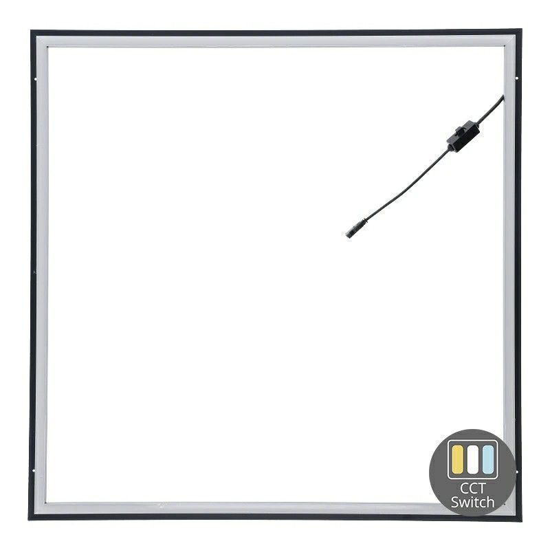 Panel LED con marco de 60x60 mm - 37W - interruptor blanco - UGR<21 - iluminación perimetral Panel LED con marco de 60x60 mm - 37W - interruptor blanco - UGR<21 - iluminación perimetral