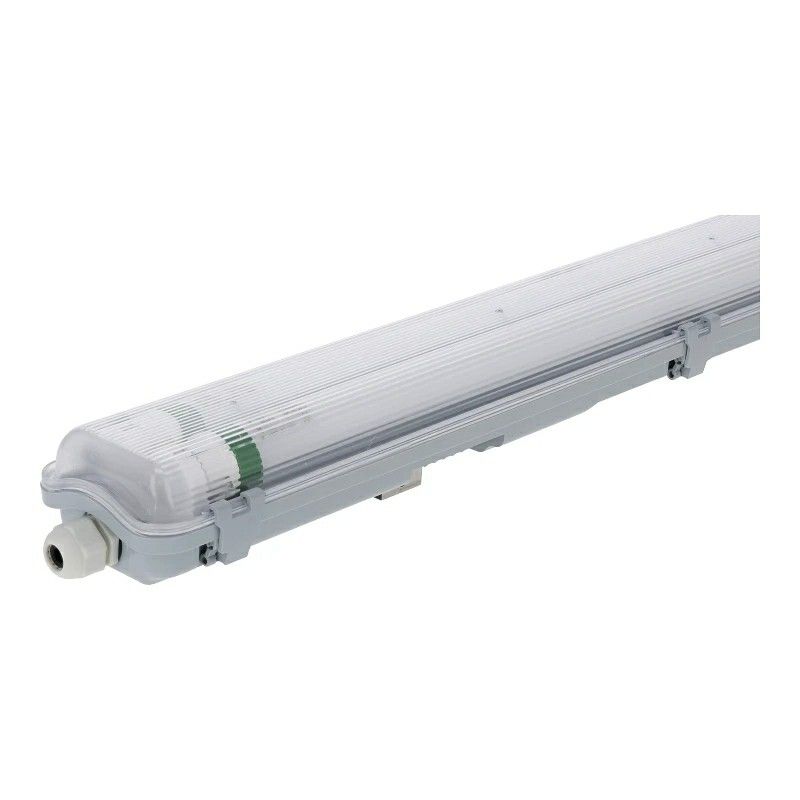 Luminaria fluorescente LED impermeable de 120 cm - Tenso - para 2 tubos fluorescentes - IP65 Luminaria fluorescente LED impermeable de 120 cm - Tenso - para 2 tubos fluorescentes - IP65