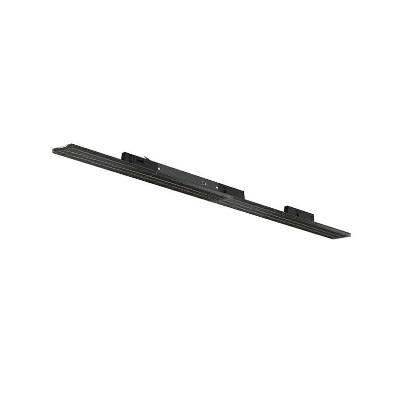 Luminaria de carril trifásica Tora negra, 27W/32W/37W/42W, interruptor blanco, 120 cm, Pro Luminaria de carril trifásica Tora negra, 27W/32W/37W/42W, interruptor blanco, 120 cm, Pro