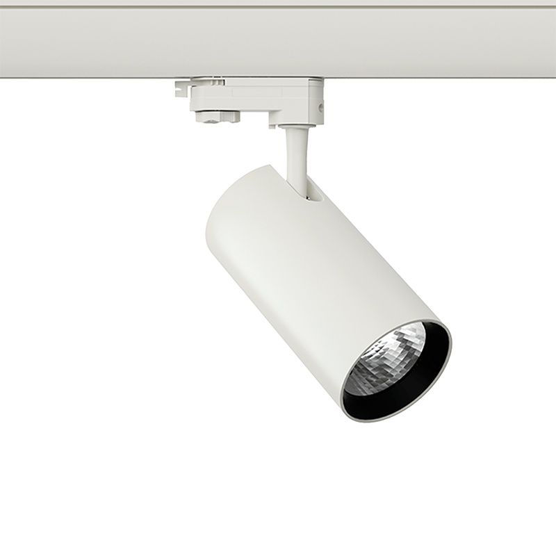 Foco de carril trifásico blanco Esmiralda, 30W, 3000K, Pro Foco de carril trifásico blanco Esmiralda, 30W, 3000K, Pro