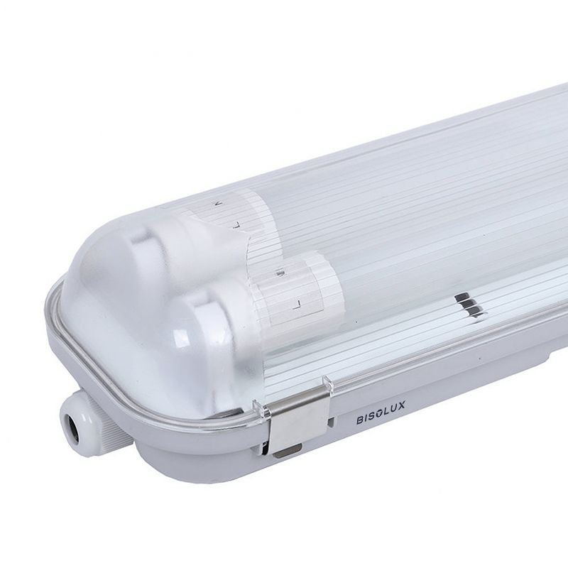 Luminaria tubo LED 120 cm impermeable - Dura - para 2 tubos LED - Philips Core - IP65 Luminaria tubo LED 120 cm impermeable - Dura - para 2 tubos LED - Philips Core - IP65