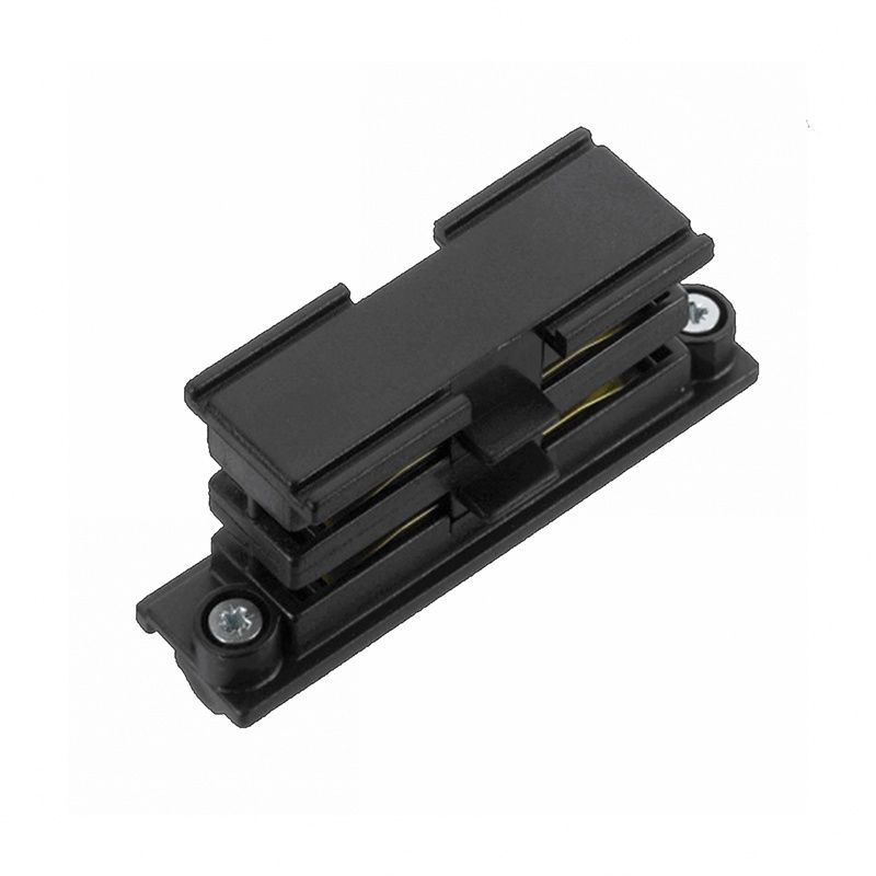 Conector interno en forma de I para iluminación sobre riel trifásico, negro, Pro Conector interno en forma de I para iluminación sobre riel trifásico, negro, Pro