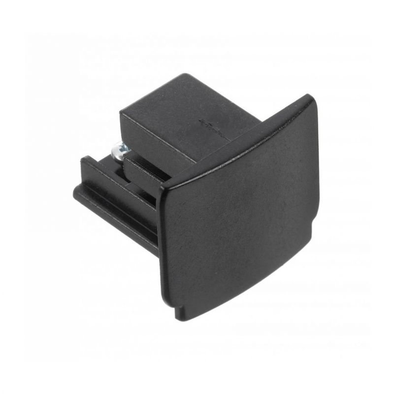 Tapa final para iluminación sobre riel trifásica, negra, Pro Tapa final para iluminación sobre riel trifásica, negra, Pro