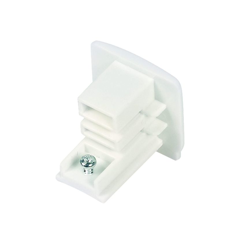 Tapa final para iluminación sobre riel trifásica, blanca, Pro