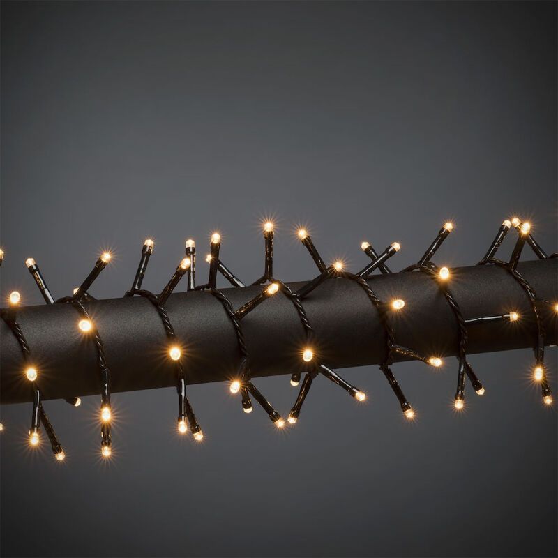 Luces de Navidad LED para exteriores de 24 m, 320 luces blancas cálidas Luces de Navidad LED para exteriores de 24 m, 320 luces blancas cálidas