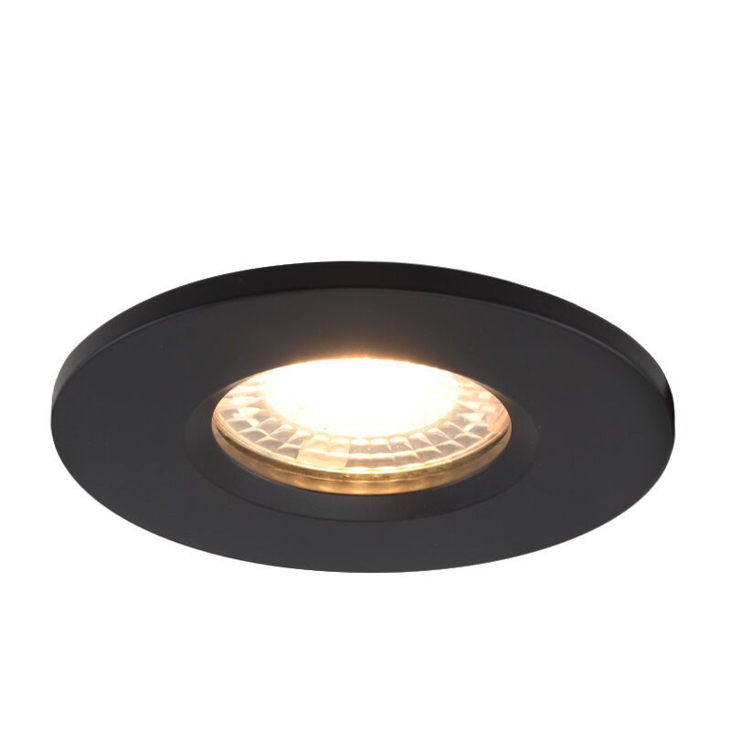 Foco empotrable baño negro moderno, Jule, IP65