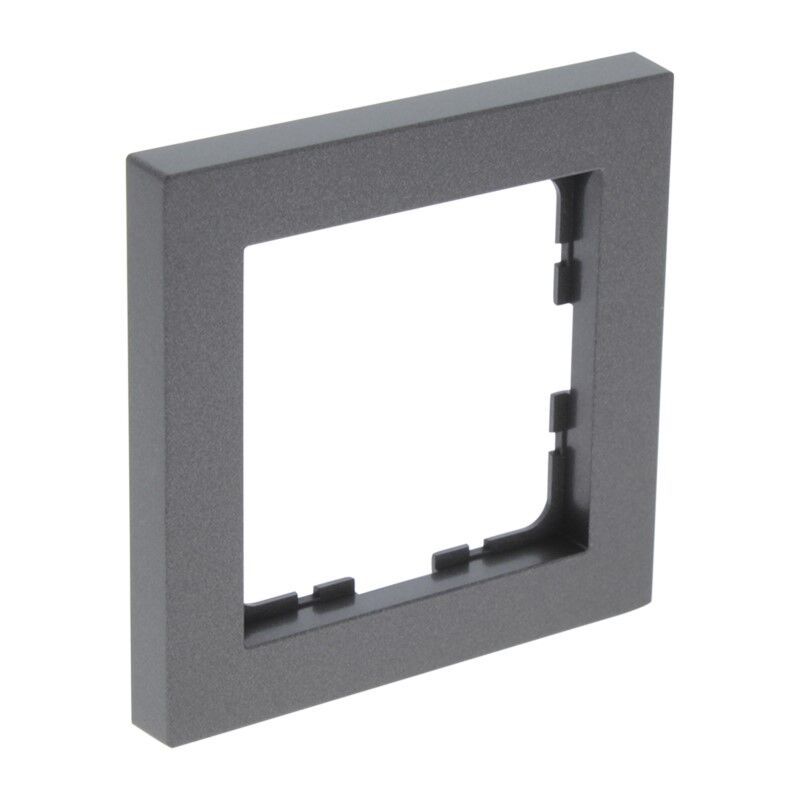 Marco de cubierta Q-Link S-Line de 1 elemento, negro / antracita Marco de cubierta Q-Link S-Line de 1 elemento, negro / antracita