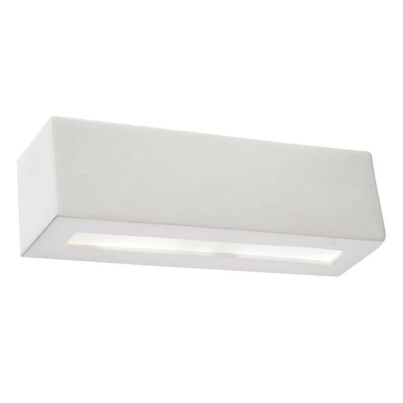 Aplique up down de vidrio blanco, Emmaly Aplique up down de vidrio blanco, Emmaly