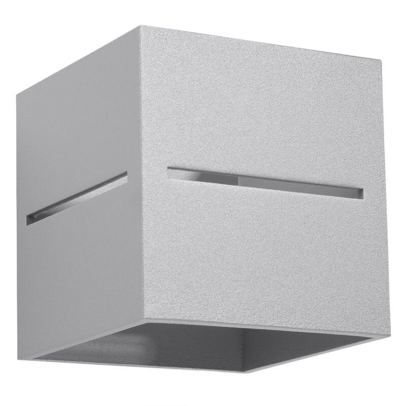 Aplique up down de aluminio gris, Jacky