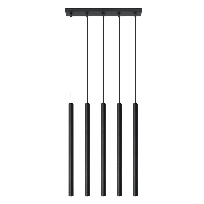 Lámpara colgante de aluminio negra, Hillary