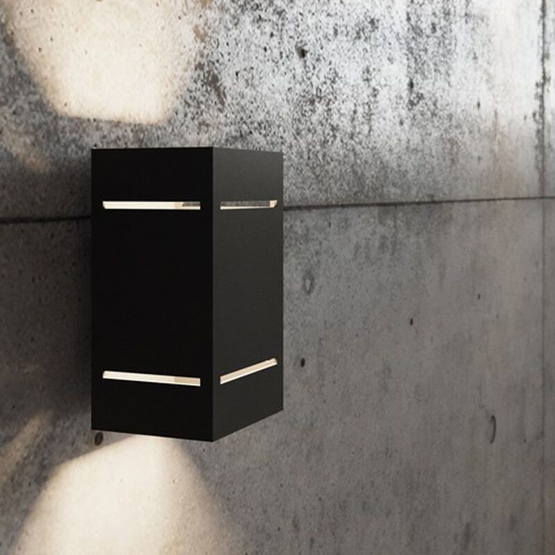 Aplique up down de aluminio negro, Janien