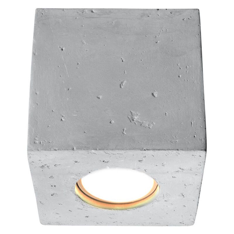 Aplique de techo de cemento gris, Andro Aplique de techo de cemento gris, Andro