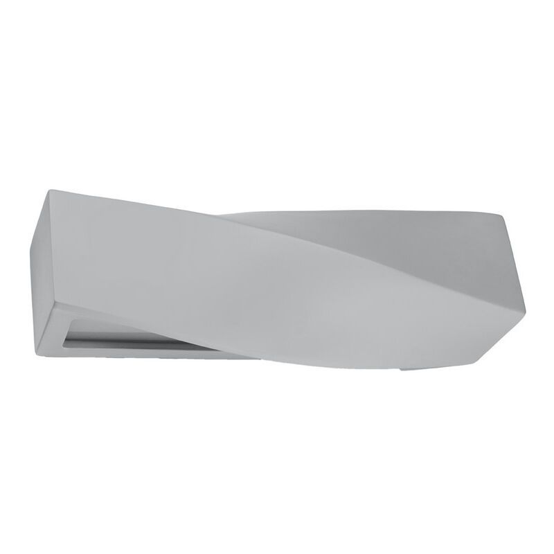 Aplique up down de vidrio gris, Annick Aplique up down de vidrio gris, Annick