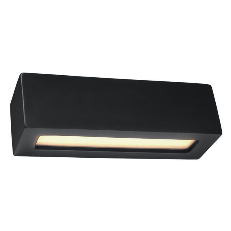 Aplique up down de vidrio negro, Emmaly Aplique up down de vidrio negro, Emmaly
