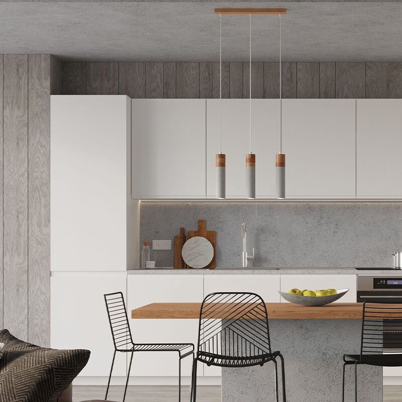 Lámpara colgante de cemento marrón, Ferron