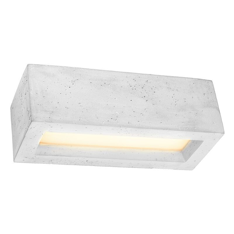 Aplique up down de cemento gris, Emmaly