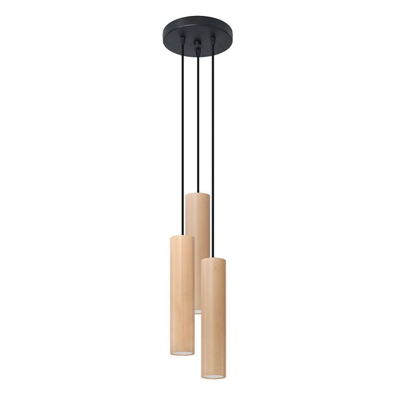 Lámpara colgante de madera marrón, Francina