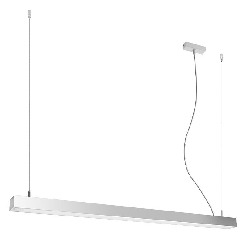 Lámpara colgante de aluminio gris, Mascha, 38W, 3000K LED Lámpara colgante de aluminio gris, Mascha, 38W, 3000K LED