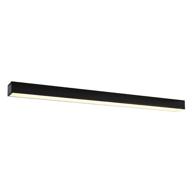Aplique de aluminio negro, Mascha, 48W, 3000K LED