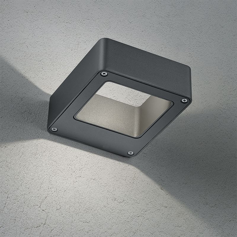 Lámpara exterior moderna antracita, Norton, 4,5W, 3000K LED, IP54
