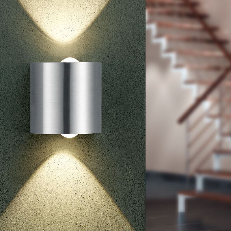 Aplique up down de metal níquel, Alwyn, 3,2W, 3000K LED