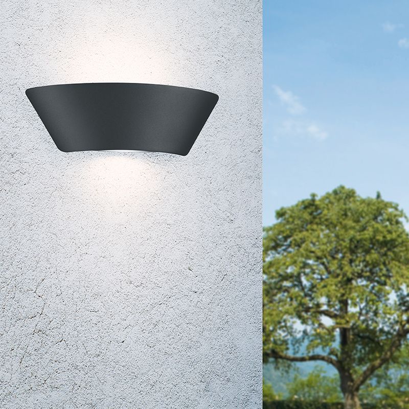Lámpara exterior moderna antracita, Yuki, 2W, 3000K LED, IP54