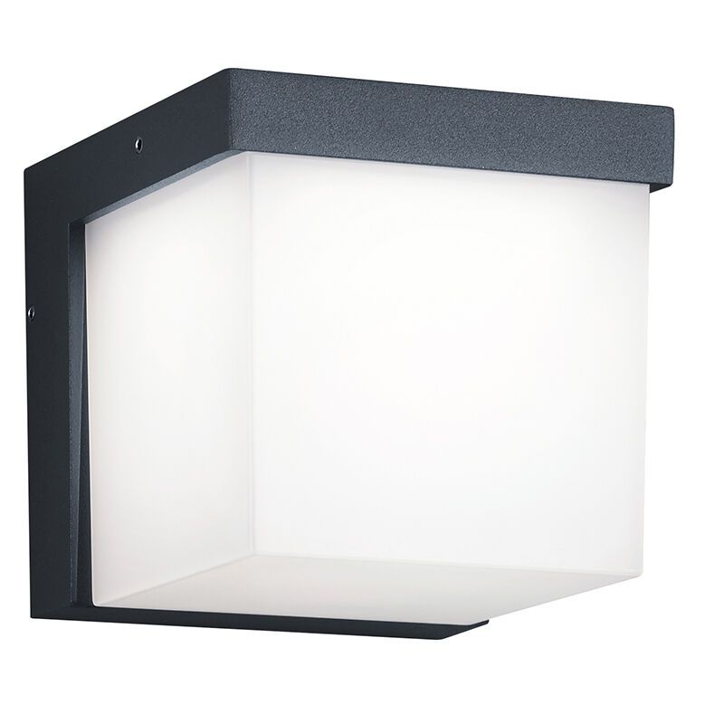 Lámpara exterior de aluminio antracita, Faro, 3,5W, 3000K LED, IP54