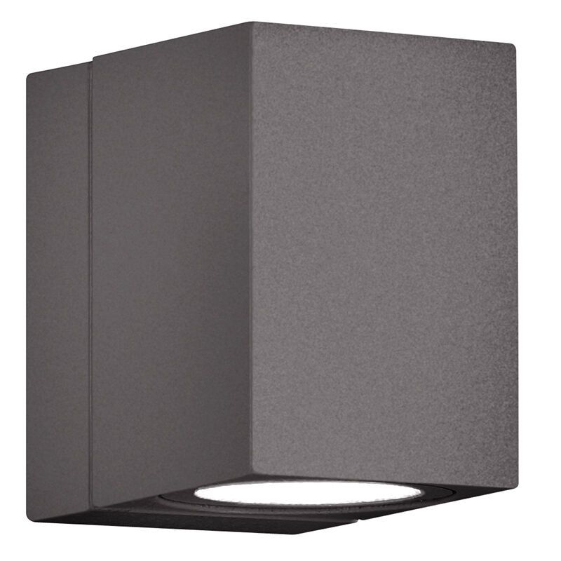 Lámpara exterior de aluminio antracita, Brixham, 3W, 3000K LED, IP54