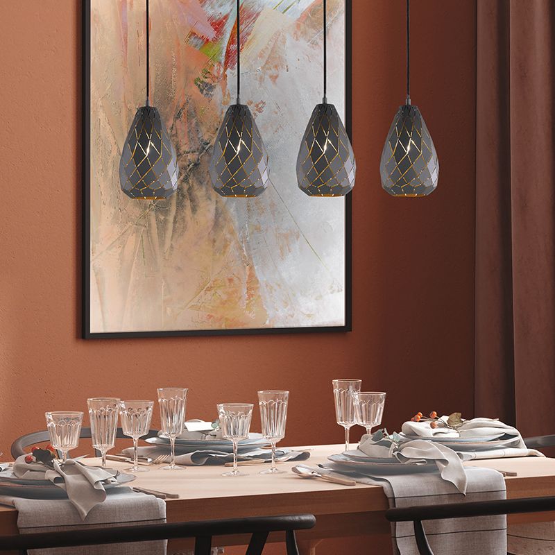 Lámpara colgante moderna antracita, Esrum