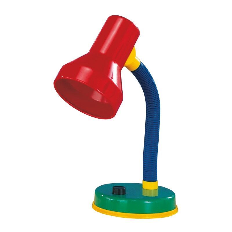 Lámpara de mesa infantil de plástico multicolor, Lagos, con interruptor