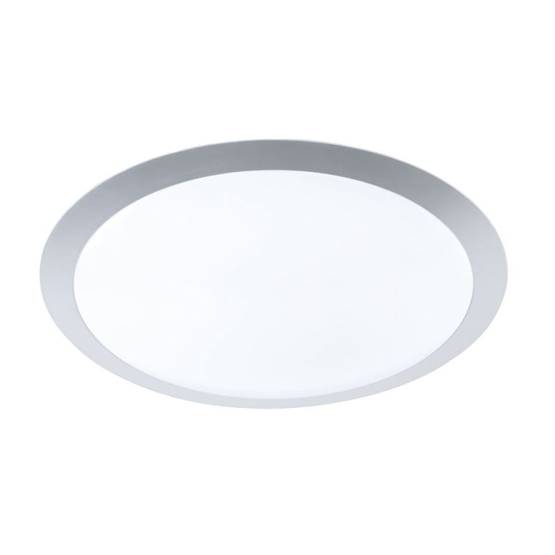 Plafón de techo de plástico plateado, Ramsgate, 25W, 3000K LED