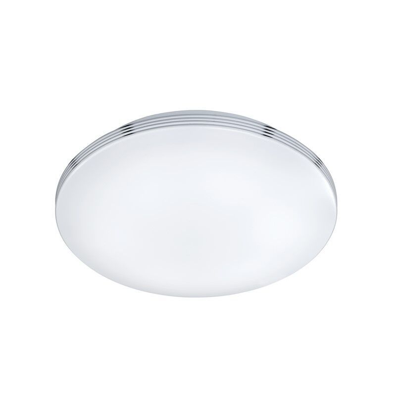 Lámpara de techo baño de plástico cromada, Brunella, 24W, 3000K LED, IP44 Lámpara de techo baño de plástico cromada, Brunella, 24W, 3000K LED, IP44