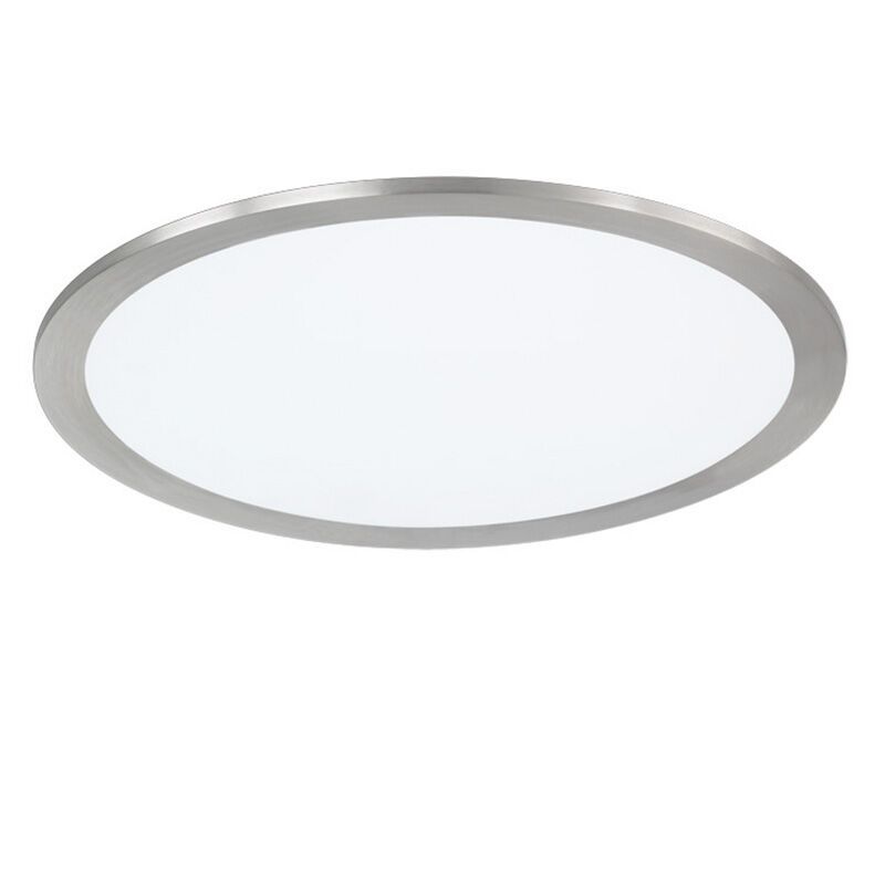 Plafón de techo moderno níquel, Badria, 15W, 3000K LED
