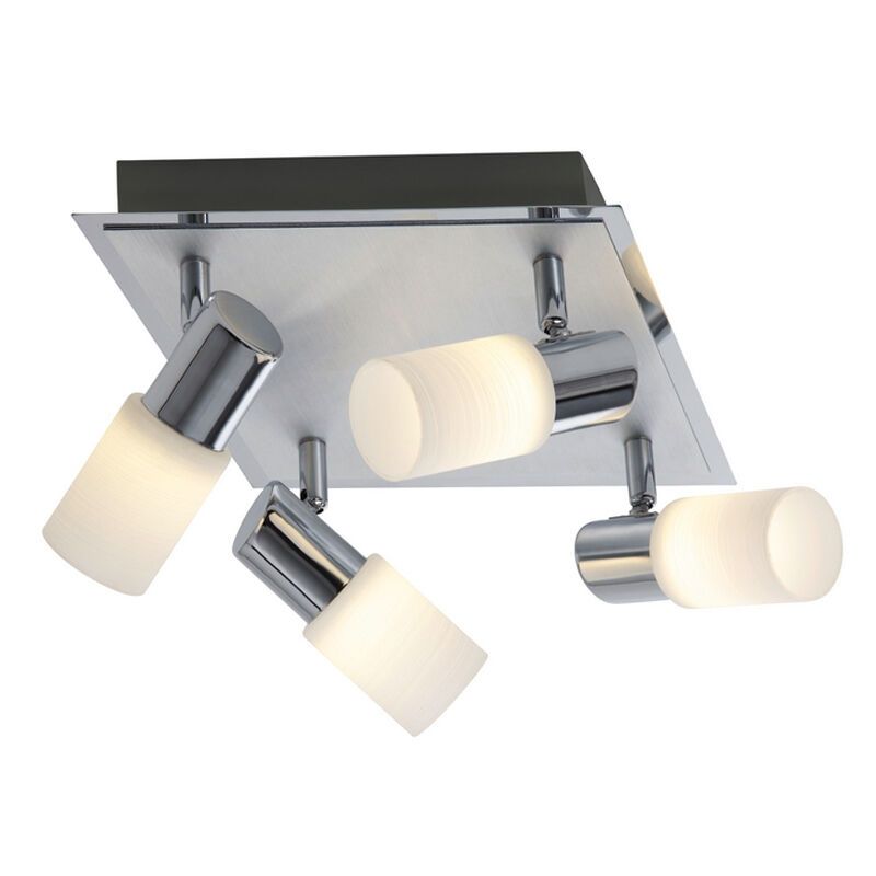 Foco de techo de vidrio gris, Morely, 4,3W, 3000K LED Foco de techo de vidrio gris, Morely, 4,3W, 3000K LED