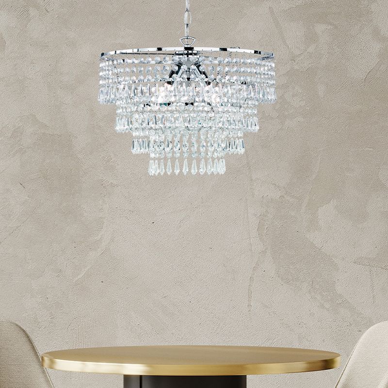 Lámpara colgante diseño cromada, Allison Lámpara colgante diseño cromada, Allison