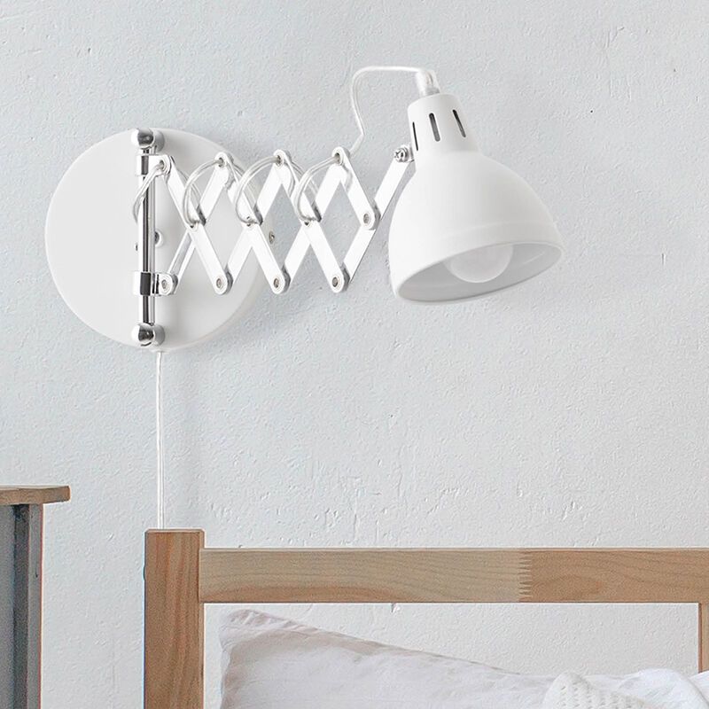 Aplique industrial cromado, Yemaya, con interruptor