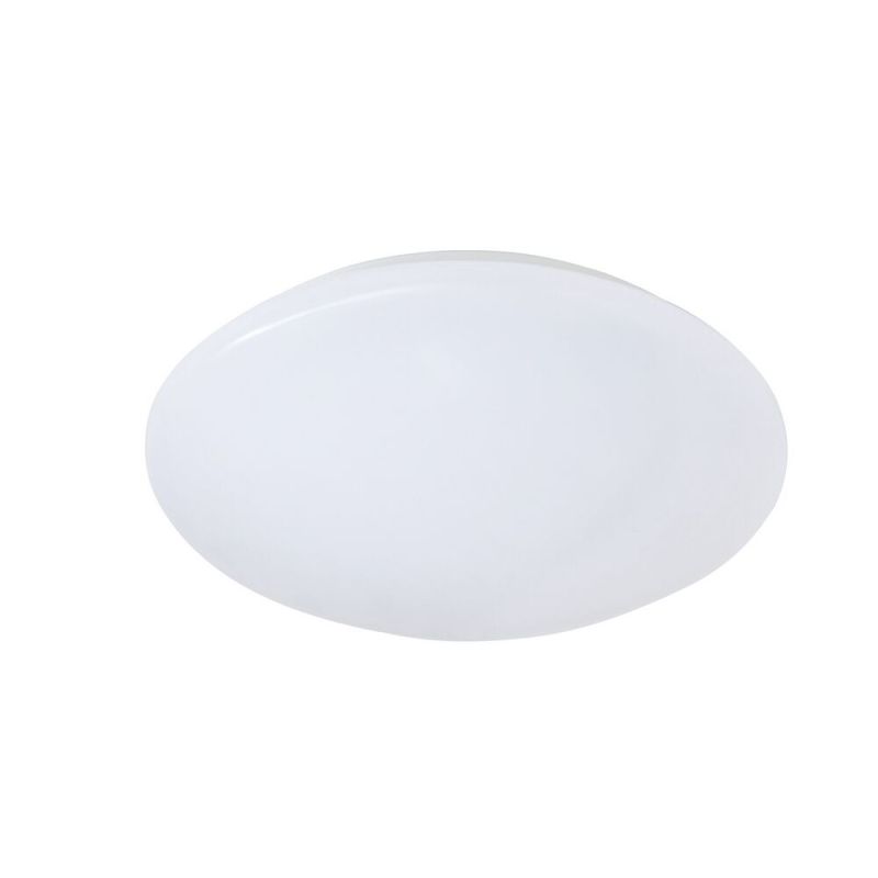 Plafón de techo de plástico blanco, Vanysia, 12W, 3000K LED, IP44