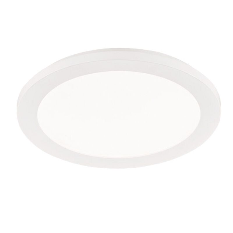 Plafón de techo moderno blanco, Gistrup, 15W, 3000K LED, IP44, regulable en 3 pasos