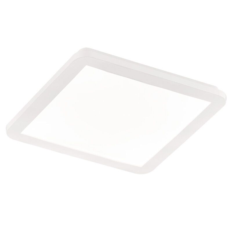 Plafón de techo moderno blanco, Gistrup, 18W, 3000K LED, IP44, regulable en 3 pasos