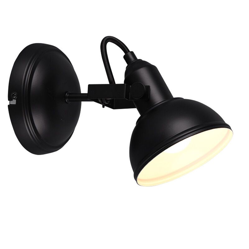 Foco de pared industrial negro, Kibek Foco de pared industrial negro, Kibek