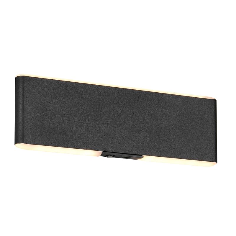 Aplique up down moderno negro, Zwier, 2W, ajustable entre luz blanco cálido y frío LED, con interruptor Aplique up down moderno negro, Zwier, 2W, ajustable entre luz blanco cálido y frío LED, con interruptor