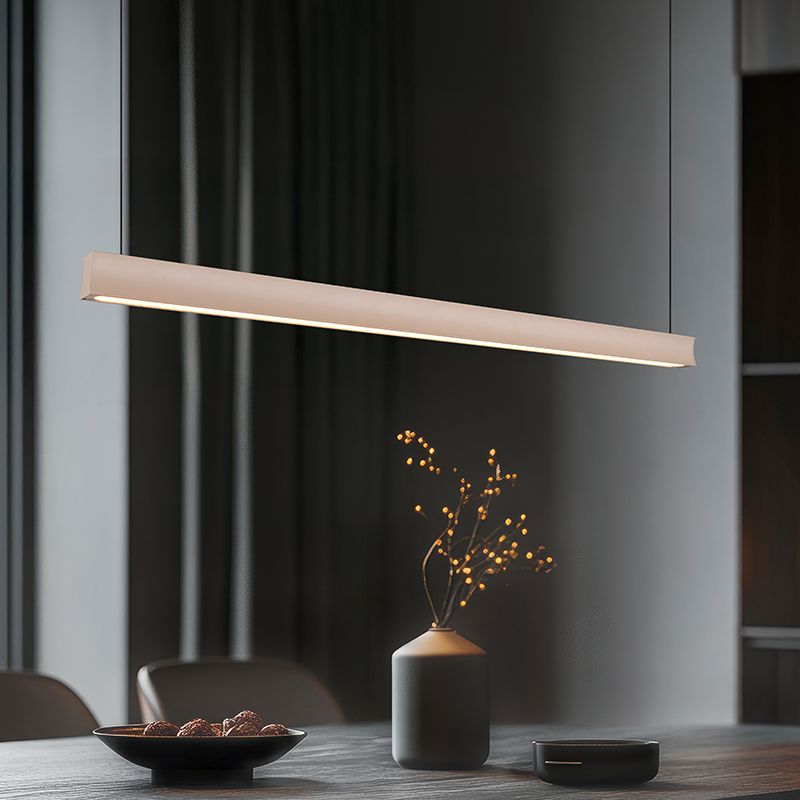 Lámpara colgante moderna beige, Wishal, 29W, white switch LED, regulable en 3 pasos