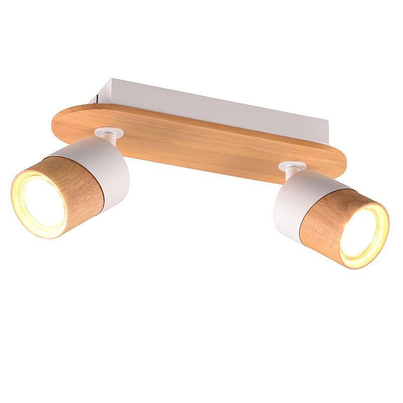 Foco de techo rústico madera, Carine